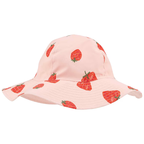 Chapéu infantil dupla face morangos rosa | Carter's