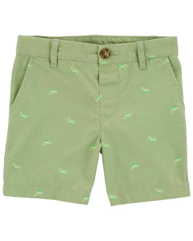 Bermuda sarja infantil camaleão verde | Carter's