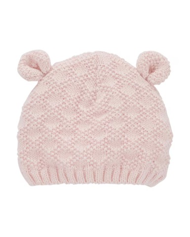 Touca bebê de tricô com orelha rosa | Carter's