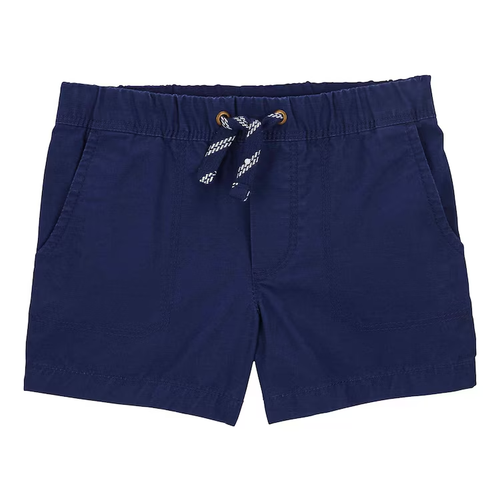 Bermuda sarja infantil com amarração azul | Carter's