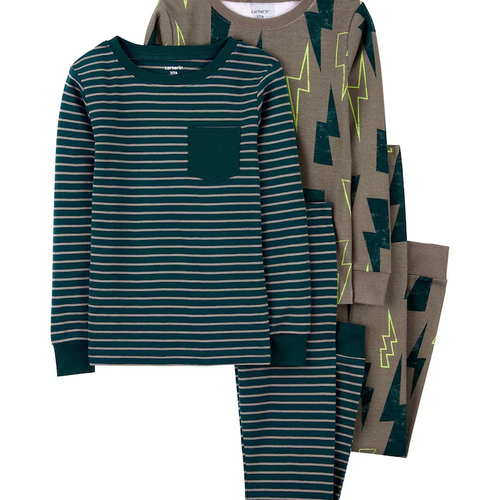Pijama longo infantil 4 peças caminhão e trator multicor | Carter's