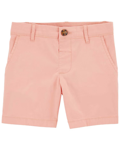 Bermuda sarja infantil com 3 bolsos laranja | Carter's