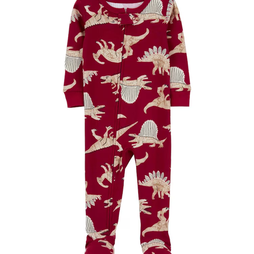 Macacão pijama infantil de dinossauros vermelho | Carter's