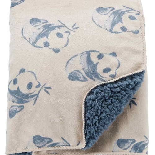 Cobertor bebê peluciado panda off-white | Carter's