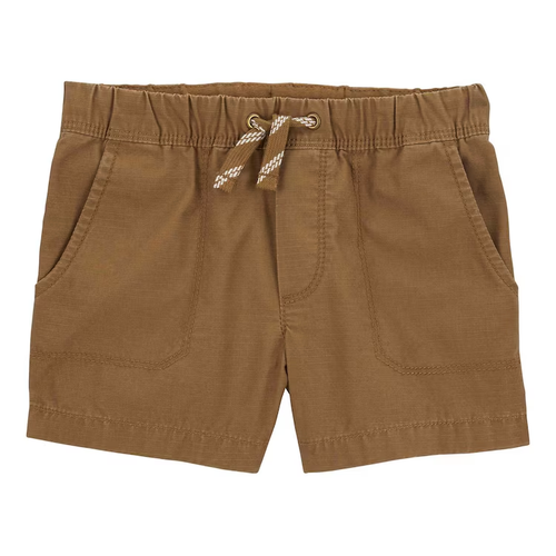 Bermuda sarja infantil com amarração marrom | Carter's