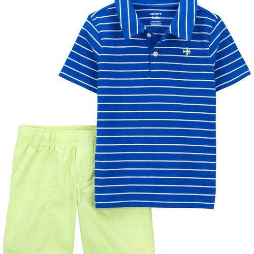 Conjunto curto infantil 2 peças avião multicor | Carter's