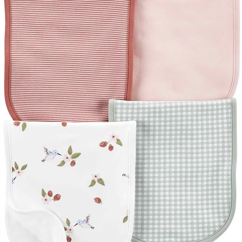 Kit paninho de ombro 4 peças pássaro branco | Carter's
