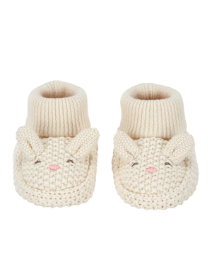 Pantufa bebê de tricot bichinho bege | Carter's