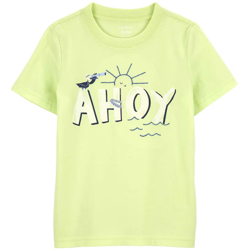 Camiseta infantil ahoy sol verde | Carter's