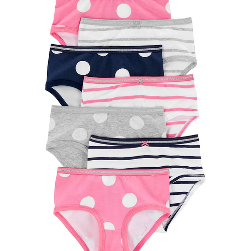 Kit Calcinha Infantil Carter´s 7 Peças Multicor