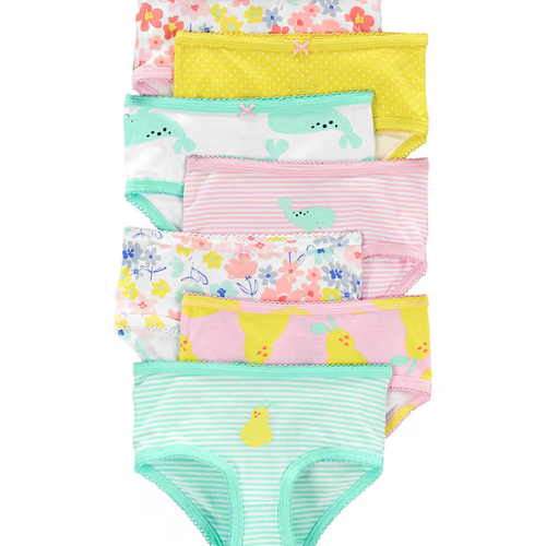 Kit Calcinha Infantil Carter´s 7 Peças Multicor