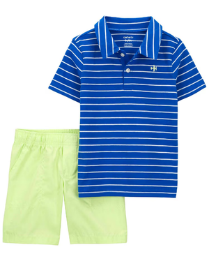 Conjunto curto infantil 2 peças avião multicor | Carter's