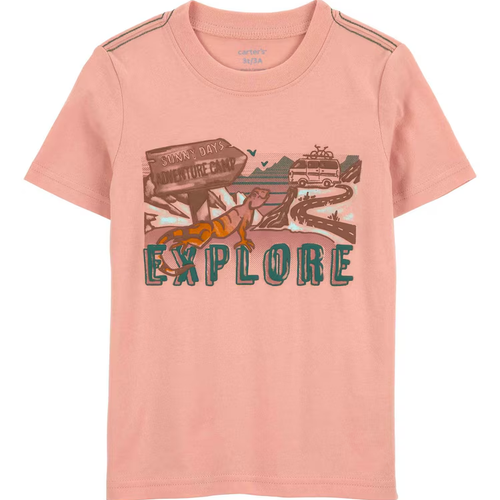 Camiseta infantil sunny days rosa | Carter's