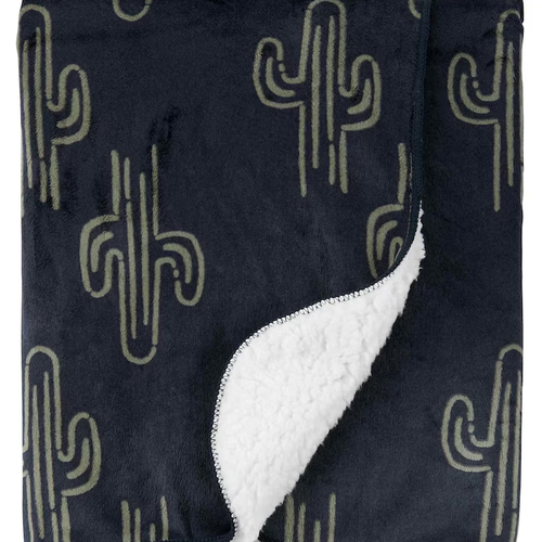 Cobertor bebê cacto fleece preto | Carter's